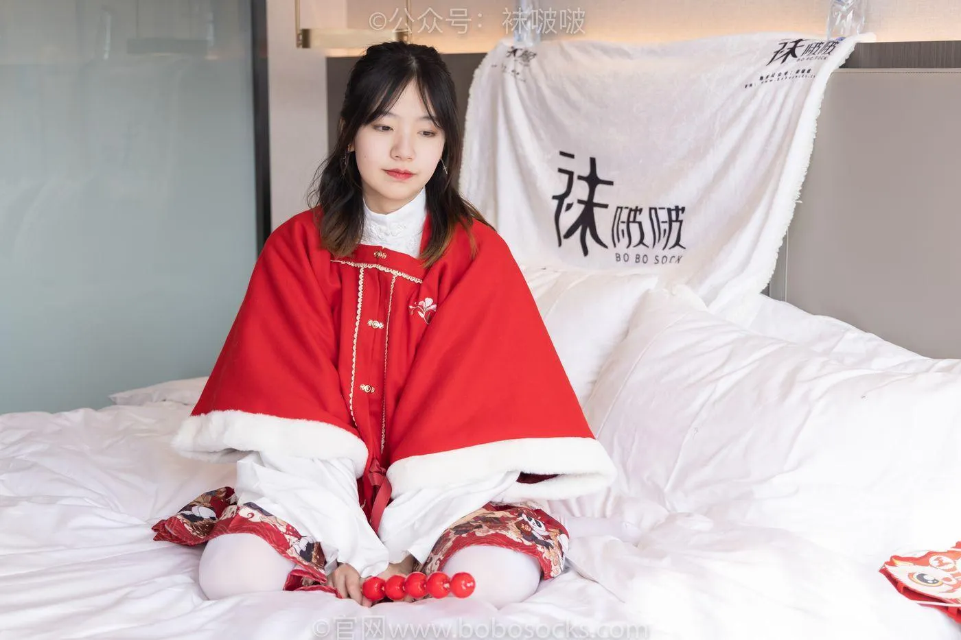 [BoBoSocks袜啵啵]NO.054 小甜豆与稚予-给大家拜年啦 [139P]插图9